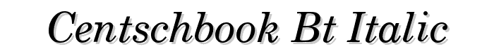 CentSchbook%20BT%20Italic font