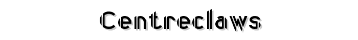 CentreClaws font