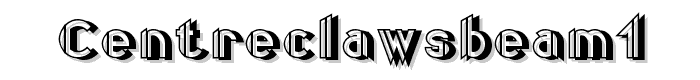 CentreClawsBeam1 font