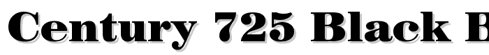 Century 725 Black BT font
