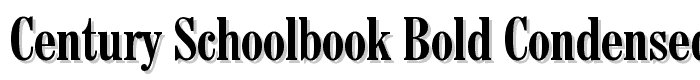Century Schoolbook Bold Condensed BT font