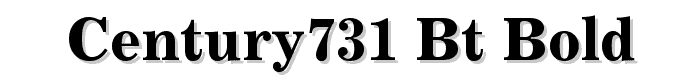 Century731%20BT%20Bold font