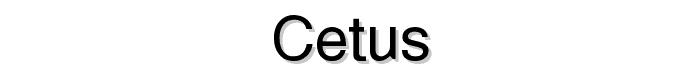 Cetus font