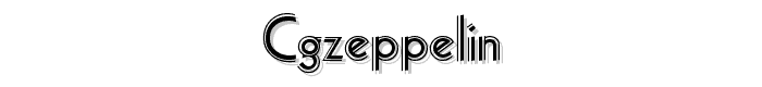 CgZeppelin font