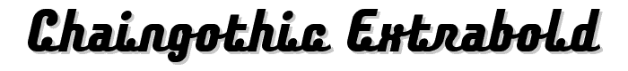 Chaingothic ExtraBold police