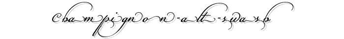 Champignon Alt Swash font
