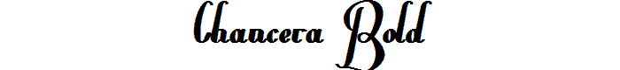 Chancera Bold font
