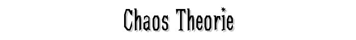 Chaos-Theorie font