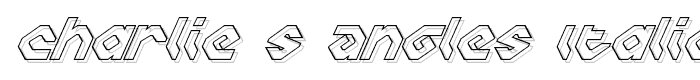 Charlie%27s%20Angles%20Italic%20Outline font