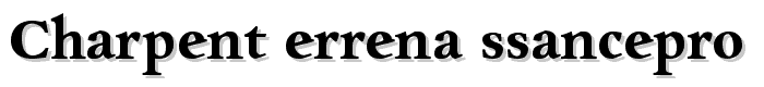 CharpentierRenaissancePro-Demi font