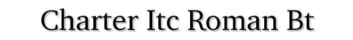 Charter%20ITC%20Roman%20BT font