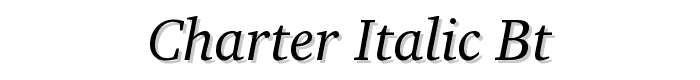 Charter%20Italic%20BT font