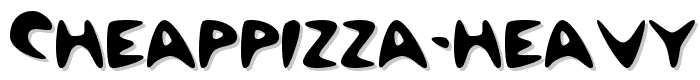 CheapPizza Heavy font