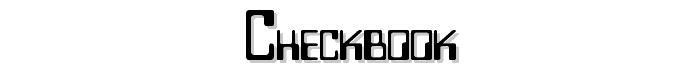 Checkbook font