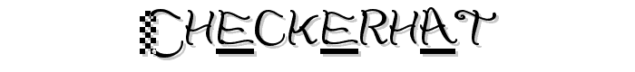 CheckerHat font