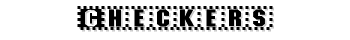 Checkers font