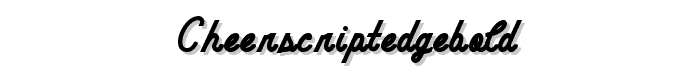 CheerScriptEdgeBold font