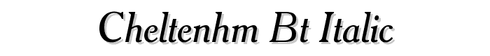 Cheltenhm%20BT%20Italic font