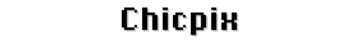 Chicpix font