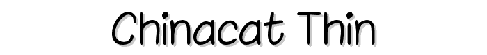 Chinacat%20Thin font