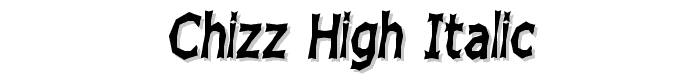 Chizz%20High%20Italic font