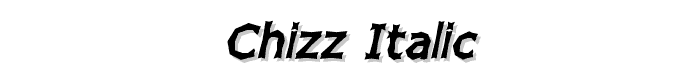 Chizz%20Italic font