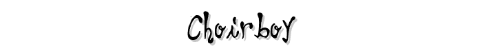 Choirboy font