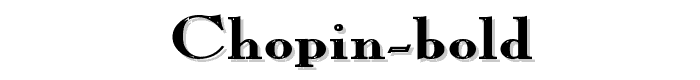 Chopin%20Bold font