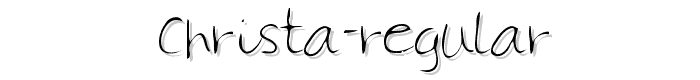 Christa Regular font