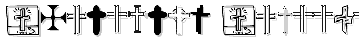 Christian%20Crosses%20V font