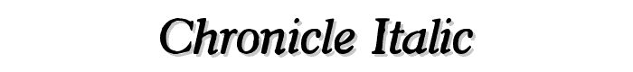 Chronicle%20Italic font