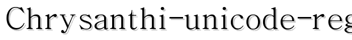 Chrysanthi%20Unicode%20Regular font