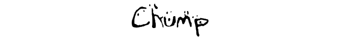 Chump font