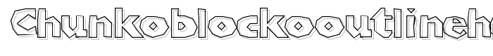 ChunkoBlockoOutlineHeavy font