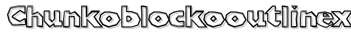 ChunkoBlockoOutlineXtraHeavy font