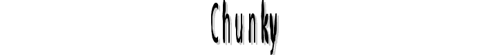 Chunky font