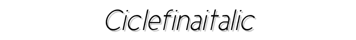 CicleFinaItalic font