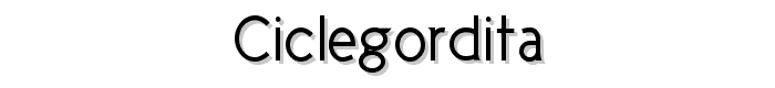 CicleGordita font