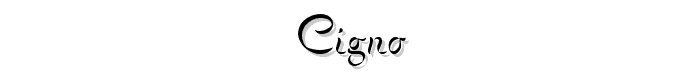 Cigno font