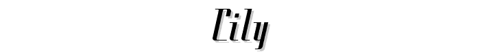 Cily font