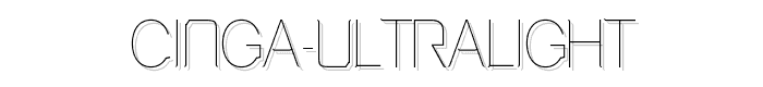 Cinga-UltraLight font