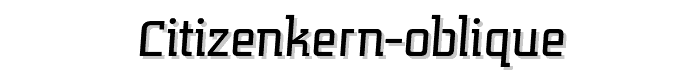 CitizenKern%20Oblique font