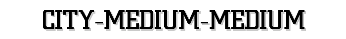 City-Medium-Medium font