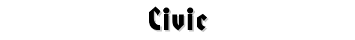 Civic font