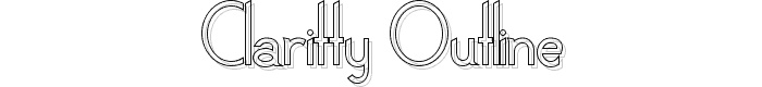 Claritty_Outline font