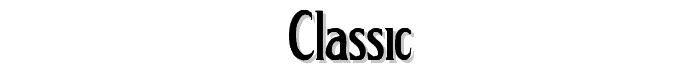 Classic font