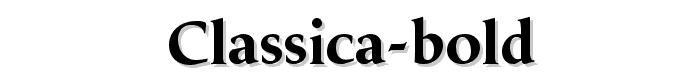 Classica Bold font