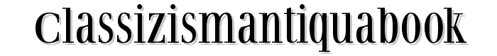 ClassizismAntiquaBook font