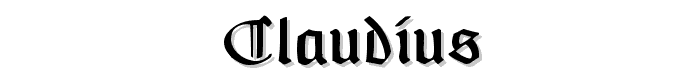 Claudius font