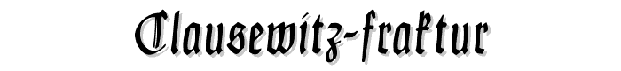 Clausewitz-Fraktur font